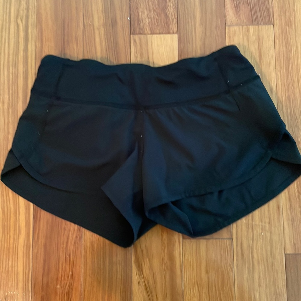 Lululemon ex small black  running shorts